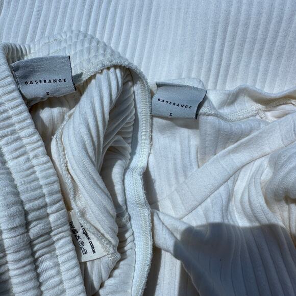 Baserange Basic Sweatshirt + Sweatpants Set Off White Small $268 Organic Cotton - Picture 11 of 16
